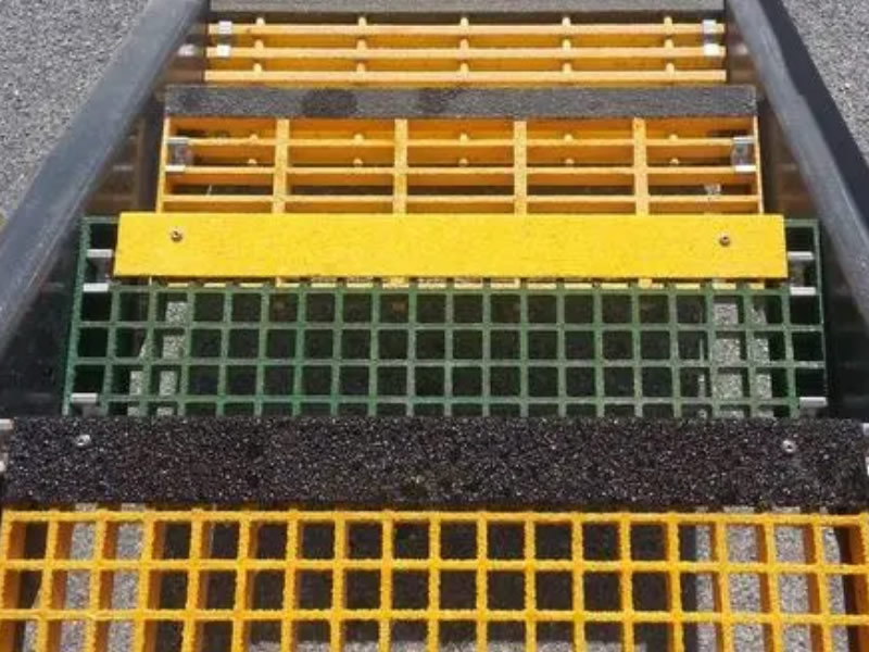 FRP/GRP grating gritted Peldaños de escalera